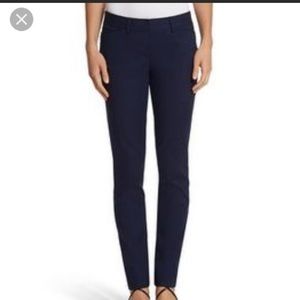 White House black market navy blue slim leg pants